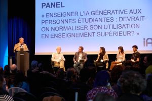 Panel : « Enseigner l’IA générative aux personnes étudiantes : devrait-on normaliser son utilisation en enseignement supérieur? »