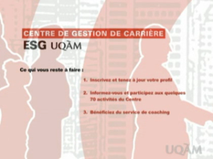 Centre de gestion de carrière de l&rsquo;ESG UQAM
