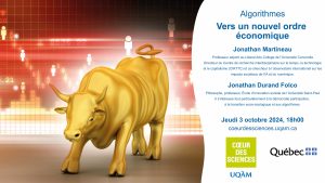 Conférence: «Algorithmes – Vers un nouvel ordre économique»