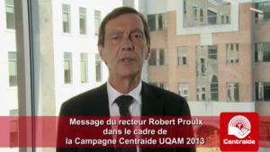 Message du recteur – Campagne Centraide UQAM 2013